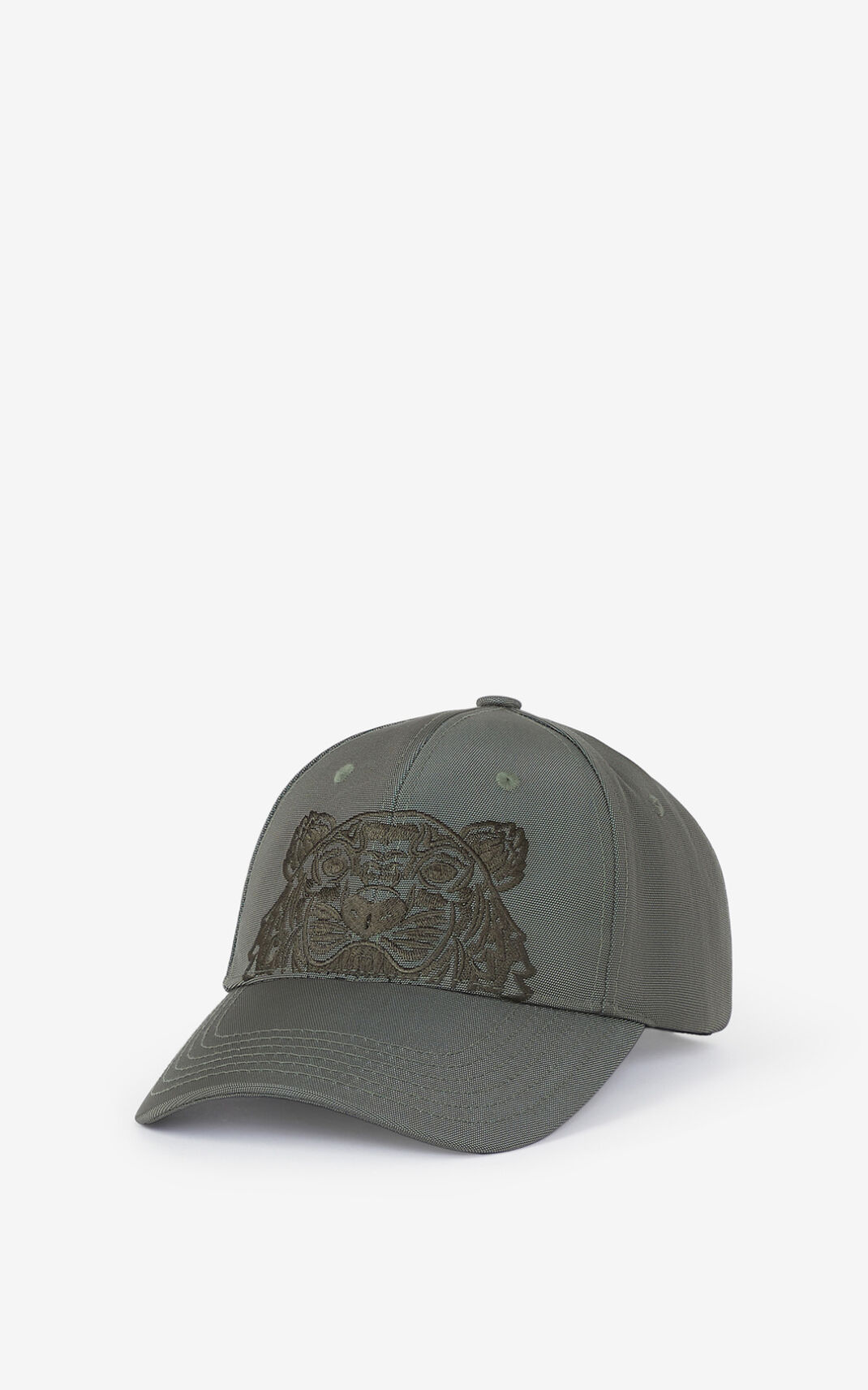 Casquette Kenzo Toile Kampus Tiger Femme Grise Clair | NQSZ-07396